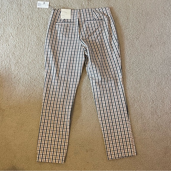 NWT A New Day Skinny Ankle High Rise Tan Plaid Pants - Picture 5 of 6